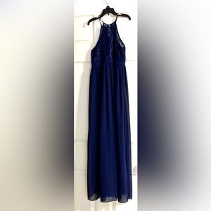 Navy blue MAXI gown for girls